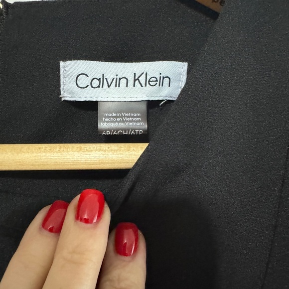 Calvin Klein Black Cropped Jumpsuit - Picture 3 of 4